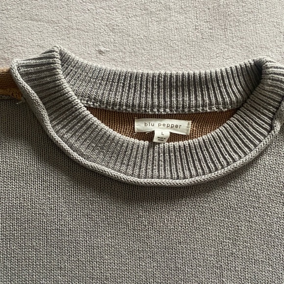Blu Pepper Colour Block Sweater - Picture 6 of 11